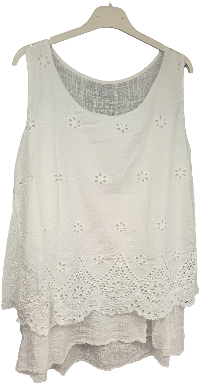 BRODERIE ANGLAIS VEST LADIES SUMMER FASHION 9