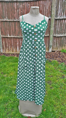 DR344(I) TENKI LIGHTWEIGHT SPOTS PRINT SUMMER DRESS IN SIZES UK 8-18