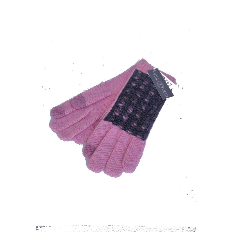 Gloves Wool Glove - G17 - Vera Tucci OriginalsAccessories PINK/GREY