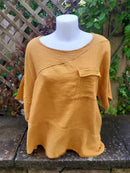 Linen KARINA - 3133 Light Weight Italian Linen Top - Vera Tucci OriginalsGianni Moda