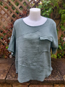 Linen KARINA - 3133 Light Weight Italian Linen Top - Vera Tucci OriginalsGianni Moda