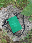 Suede Bag Suede Star Pouch - Vera Tucci OriginalsAccessories EMERALD
