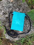 Suede Bag Suede Star Pouch - Vera Tucci OriginalsAccessories TURQUOISE