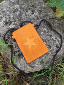 Suede Bag Suede Star Pouch - Vera Tucci OriginalsAccessories ORANGE