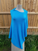 Poncho BRIANA - Softer than cashmere 'Feel' Wool Blend Poncho Handmade in Nepal - Vera Tucci OriginalsAccessories Atlantic Green