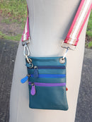 Leather Bag FIFI- MULTI ZIP SMALL POUCH BAG - Vera Tucci OriginalsBags