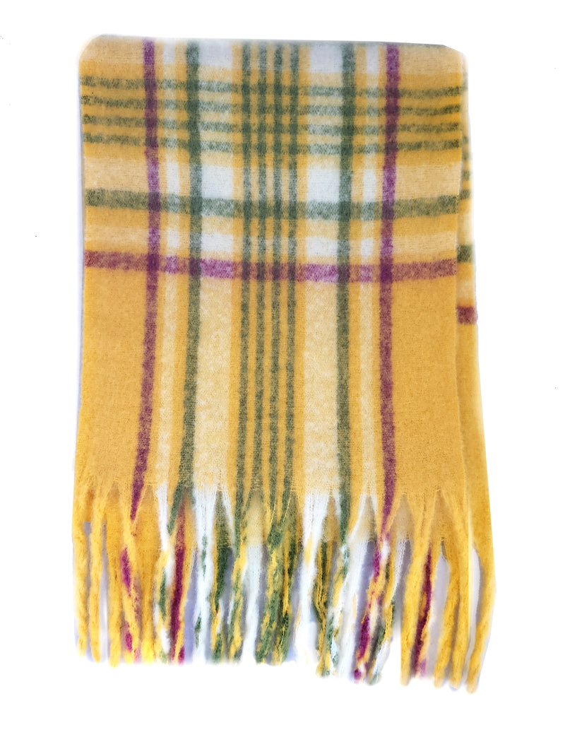 SIMPLE - RMD220315 - Thick Check Winter Scarf