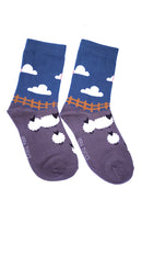 Luxury Women's Bamboo Sock  W28 SHEEP FIELD