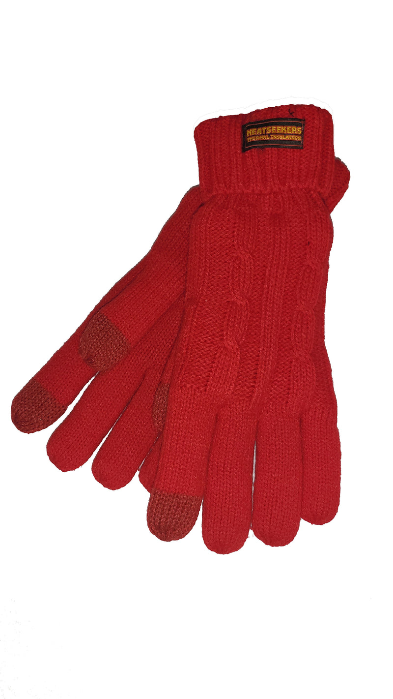 HEATSEEKERS by Vera Tucci - Thermal Touch Screen Plain Knit Glove G34/35