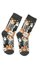 LUXURY WOMEN'S BAMBOO SOCK W13 CATS