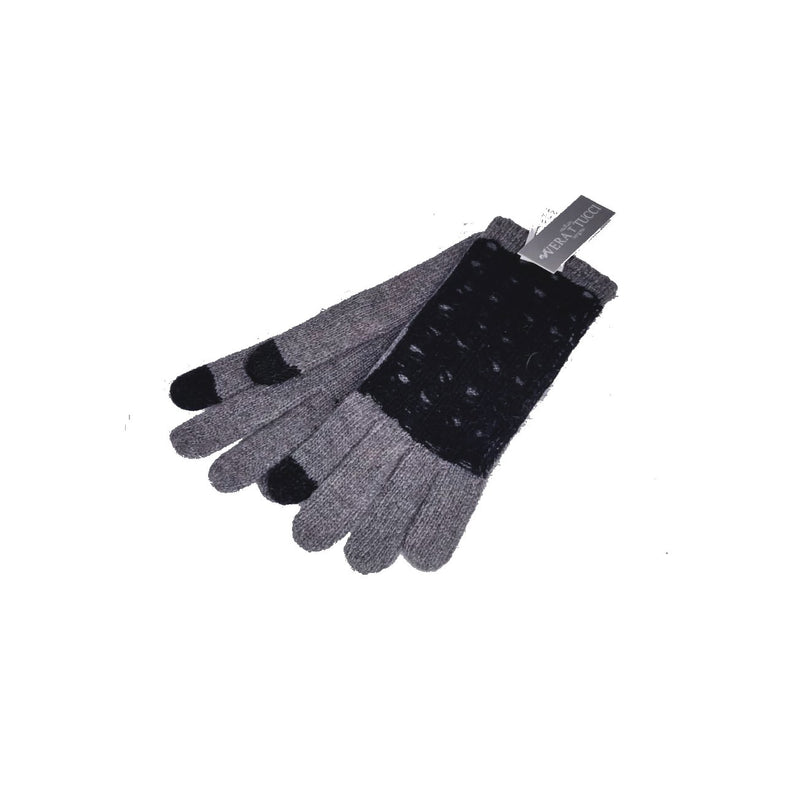 Gloves Wool Glove - G17 - Vera Tucci OriginalsAccessories GREY/BLACK