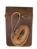 RITA HUNTER Small Hunter Leather Pouch Cross Body Bag/Phone Pouch