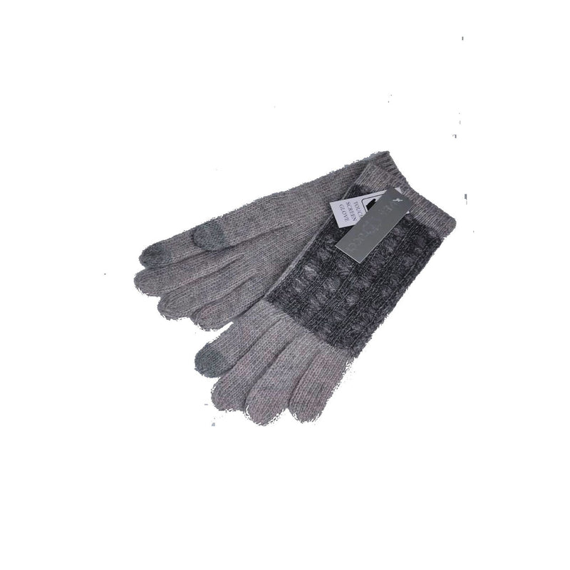 Gloves Wool Glove - G17 - Vera Tucci OriginalsAccessories LIGHT GREY/DARK GREY