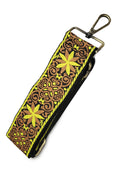 FLORAL PATTERN LUXURY FABRIC BAG STRAPS - RMD-220306 7 COLOURS