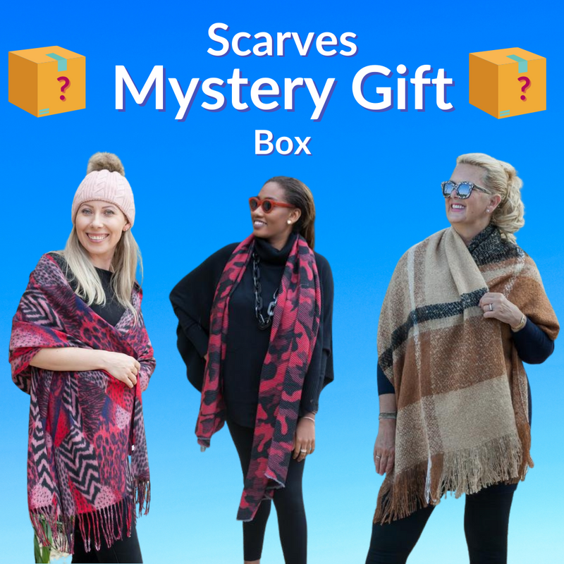 Mystery Box Mystery Gift 3 Scarves Box - Vera Tucci OriginalsScarves