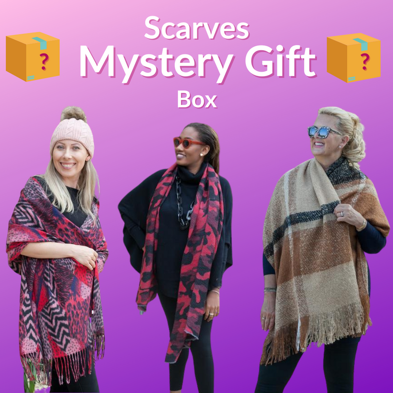 Mystery Box Mystery Gift 9 Scarves Box - Vera Tucci OriginalsScarves