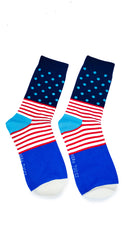 Luxury Men's Bamboo Sock  M4  SPOTS & STRIPES (A)