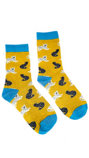 Luxury Men's Bamboo Sock M14 Cosy Cats