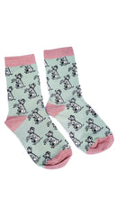 Luxury Women's Bamboo Sock W23 BEGGING DOGS