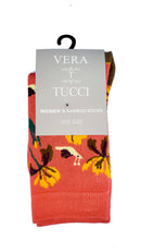 Luxury Women's Bamboo Sock  W16 WILD (CORAL)