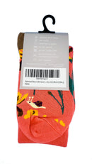 Luxury Women's Bamboo Sock  W16 WILD (CORAL)