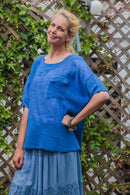 Linen KARINA - 3133 Light Weight Italian Linen Top - Vera Tucci OriginalsGianni Moda