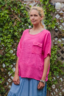 Linen KARINA - 3133 Light Weight Italian Linen Top - Vera Tucci OriginalsGianni Moda