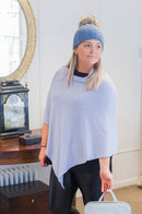 Poncho ANABELLE - Womens Cashmere Mix Poncho One Size - Vera Tucci OriginalsAccessories