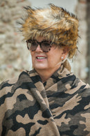 Hat Andrea Faux Fur Hat - Vera Tucci OriginalsFaux Fur TAN + BLACK TIP