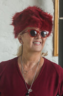 Hat Andrea Faux Fur Hat - Vera Tucci OriginalsFaux Fur RED
