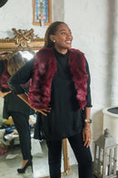 Gilet Gloria Faux Fur Gilet - Vera Tucci OriginalsFaux Fur RED / SMALL