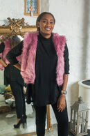 Gilet Gloria Faux Fur Gilet - Vera Tucci OriginalsFaux Fur PINK / SMALL