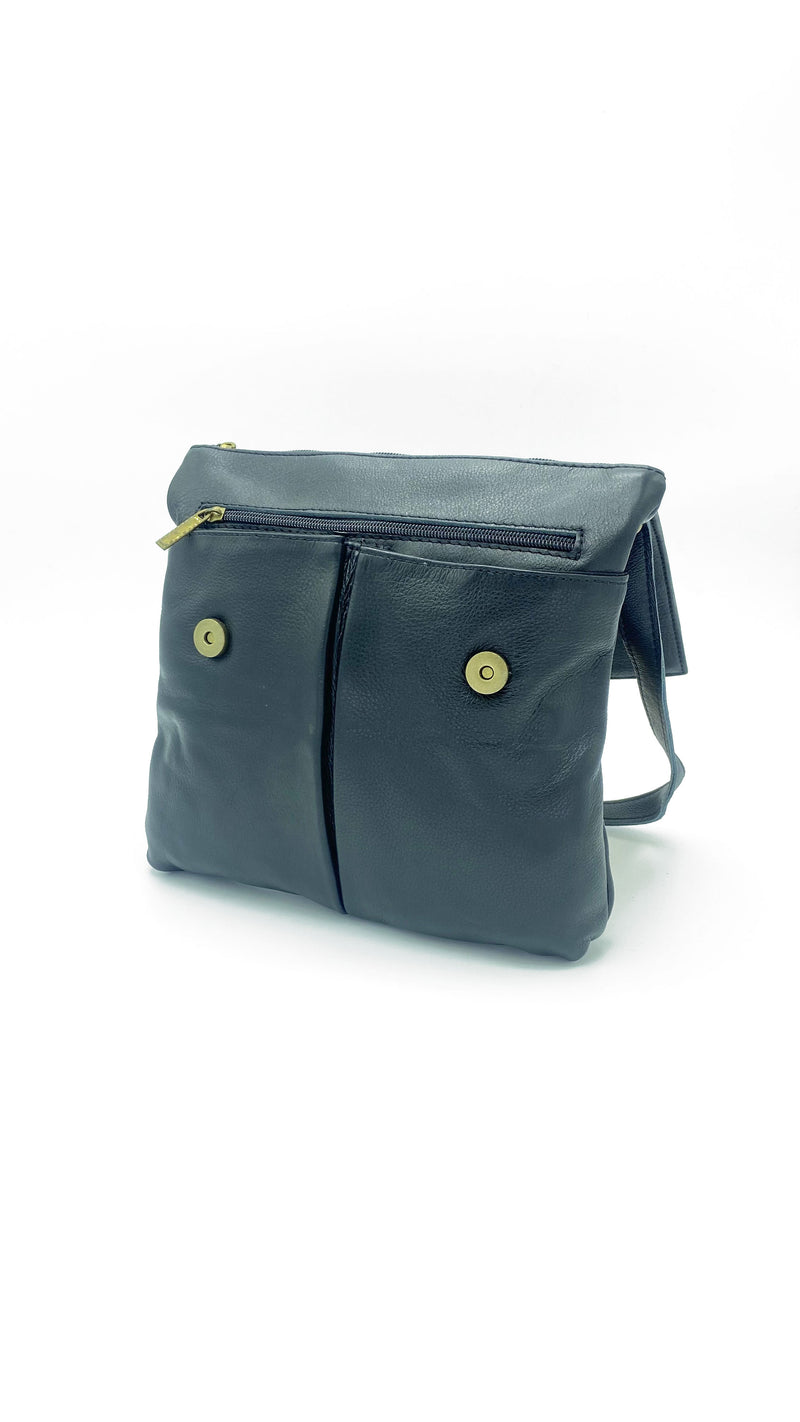 Leather Bag Amanda Milled Leather Bag - Vera Tucci OriginalsBags