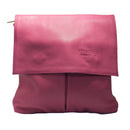 Leather Bag Amanda Milled Leather Bag - Vera Tucci OriginalsBags Fuchsia