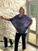 Poncho CROCHET STYLE KNITTED PONCHO - Vera Tucci OriginalsAccessories