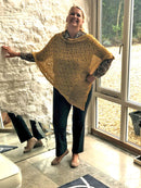 Poncho CROCHET STYLE KNITTED PONCHO - Vera Tucci OriginalsAccessories
