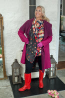 Scarves AMELIA SMALL STARS DOUBLE SIDED SCARF RMD2007003 - Vera Tucci OriginalsAccessories GREY