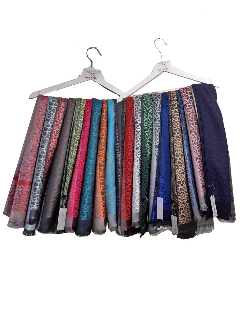Scarves Leopard Print Pashmina Scarf - PSH190718 - Vera Tucci OriginalsAccessories