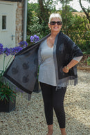 Scarves MARNIE - RMD202106-10 9 COLS TREE - Vera Tucci OriginalsAccessories 2 BLACK