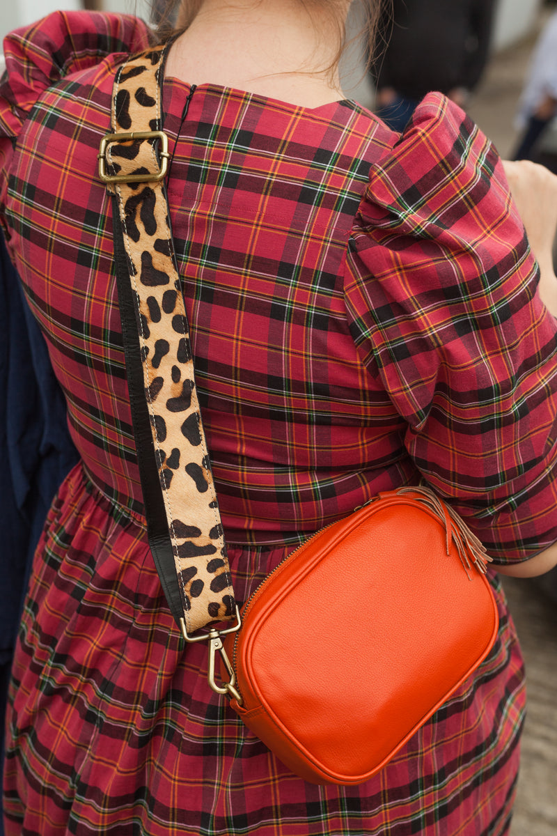 Luxury Leather Bag Strap - Cheetah pattern - Vera Tucci OriginalsAccessories