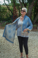 Scarves MARNIE - RMD202106-10 9 COLS TREE - Vera Tucci OriginalsAccessories 4 DENIM