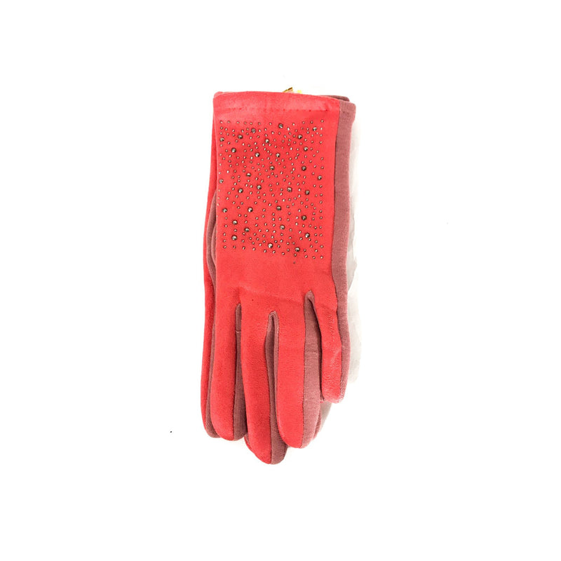 Gloves Diamante Glove - Vera Tucci OriginalsAccessories RED / BURGUNDY