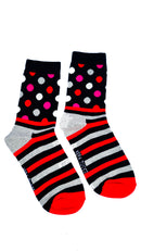 Luxury Men's Bamboo Sock  M19 SPOTS & STRIPES C
