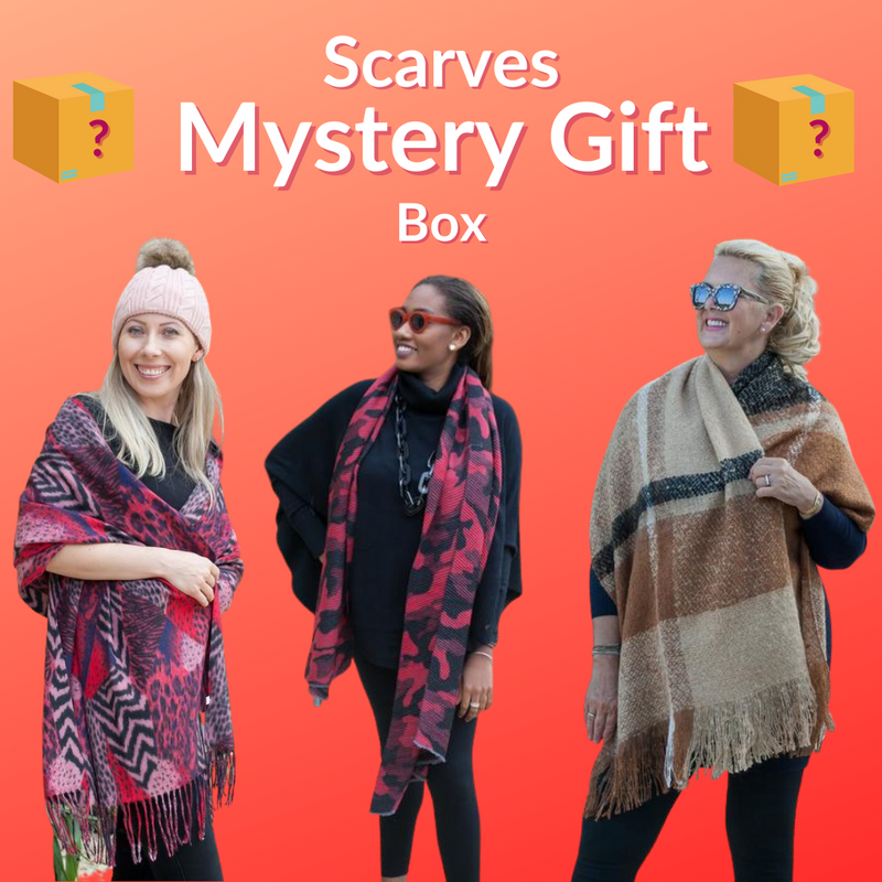 Mystery Box Mystery Gift 6 Scarves Box - Vera Tucci OriginalsScarves