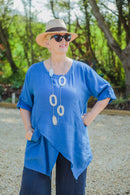 Linen ANTONIA - 7671 100% LINEN LIGHTWEIGHT ITALIAN TUNIC - Vera Tucci OriginalsGianni Moda