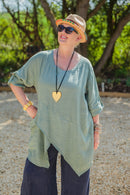 Linen ANTONIA - 7671 100% LINEN LIGHTWEIGHT ITALIAN TUNIC - Vera Tucci OriginalsGianni Moda