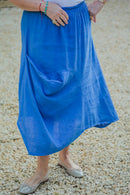 Linen JUNO -3166 ITALIAN LIGHTWEIGHT LINEN SKIRT WITH POCKET - Vera Tucci OriginalsGianni Moda