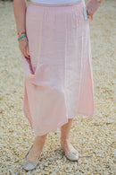 Linen JUNO -3166 ITALIAN LIGHTWEIGHT LINEN SKIRT WITH POCKET - Vera Tucci OriginalsGianni Moda