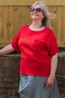 Linen KARINA - 3133 Light Weight Italian Linen Top - Vera Tucci OriginalsGianni Moda