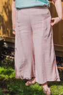 Linen ALTO - 3805 SIDE SLIT LIGHT WEIGHT 100% ITALIAN LINEN TROUSERS - Vera Tucci OriginalsGianni Moda